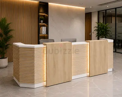 Mira Medium Reception Desk Dubai | Modern Reception Counter UAE