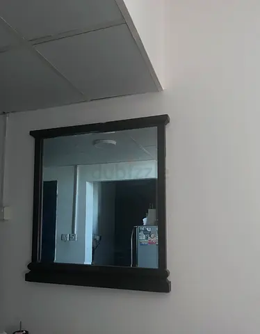 Big mirror with wooden frame