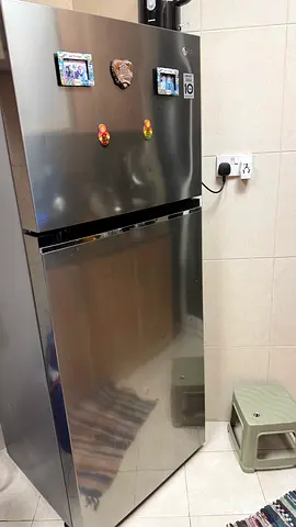 LG Silver Double Door Refrigerator - Good Condition