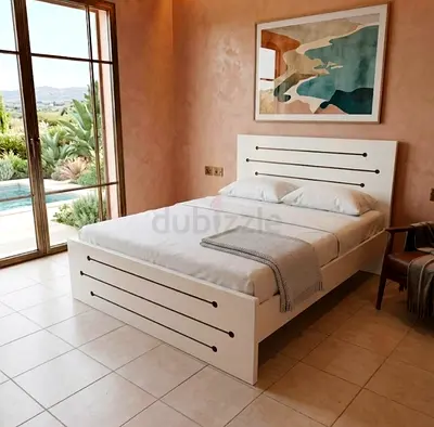 Brand new Queen size wooden bed frame with Mattress Available