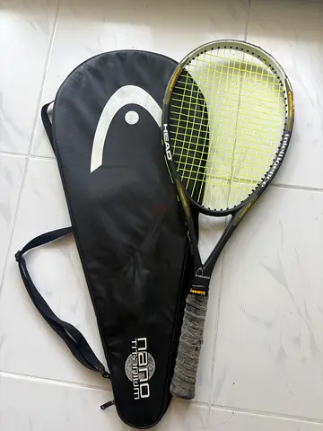 Head Nano Titanium Tennis Racket with Cover - Used