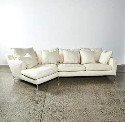 BB Italia Harry Sectional L-Shaped Sofa with Pillows