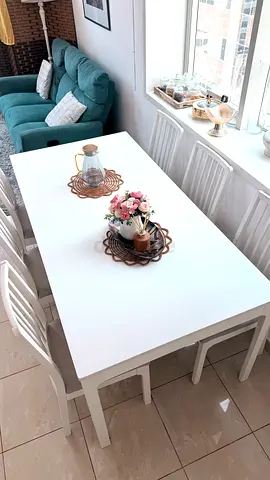 IKEA 8 seater dining table set with 6 chairs