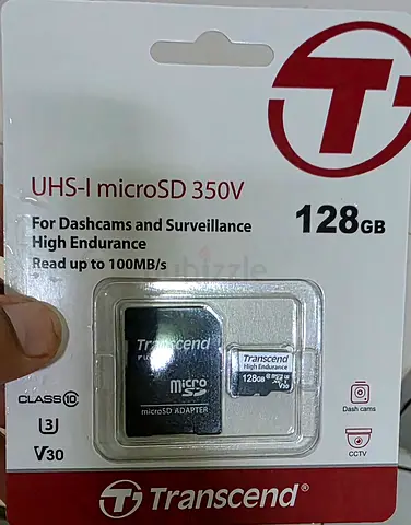 Transcend 128GB microSD UHS-I (High Endurance) with Adapter - New in Pack
