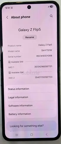 Samsung Galaxy Z Flip5 - Good Condition, Dual SIM