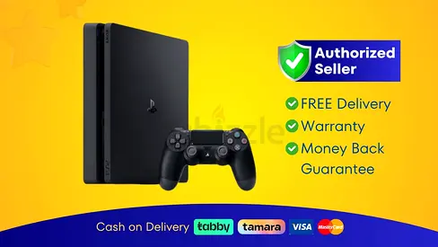 Sony PlayStation 4 - Slim - Black - 2 Controller - Warranty | Free Delivery  PS4