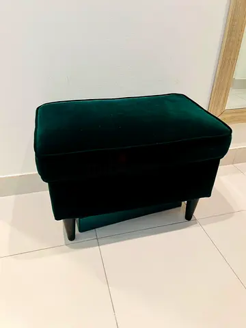 Velvet Accent Ottomans  Seating