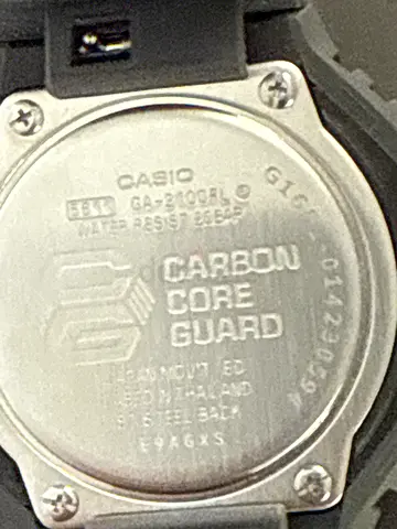 Casio G-Shock GA-2100 style orange dial - rugged sport watch