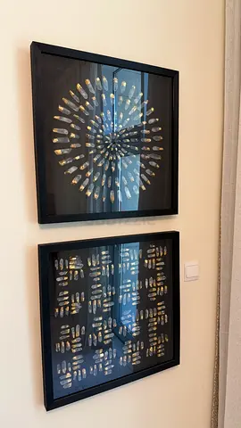 Framed Decorative crystal Art – Black Shadow Box Frames