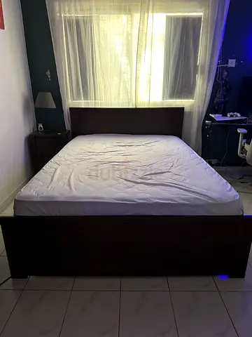 Bed Frame + Matress + Nightstand
