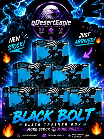 🔥 Pokémon Black Bolt Elite Trainer Box – New Stock Available! 🔥