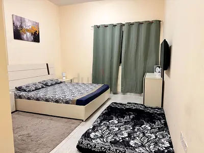 Modern Wooden Double Bed Frame with Headboard + Dressing
