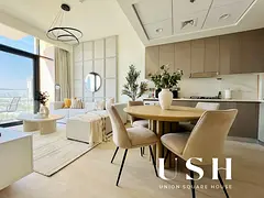 Furnished 2BR | Azizi Riviera | Burj &amp; Lagoon View | Rented | High ROI