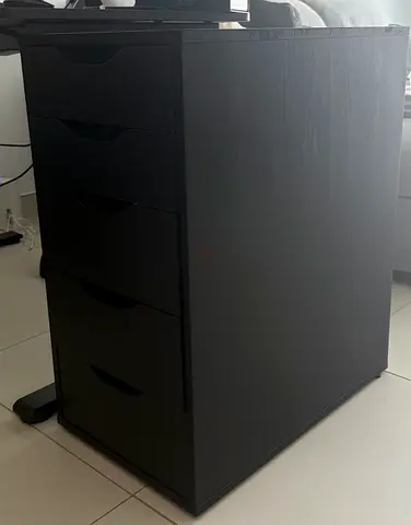 Black Drawer Unit with 5 Drawers