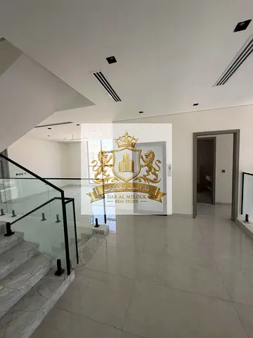 For Sale in Sharjah Al Hooshi Area Brand New Villa, First Occupancy Land Area: 6000 sq ft Built-up Area: 4800 sq ft Super Deluxe Finishing
