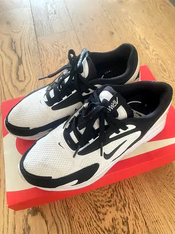 White and Black Nike Air Sneakers - Used, Good Condition