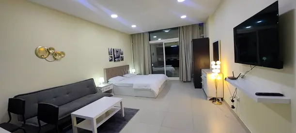Stylish Furnished Studio with Balcony | Modelux Tower | All Amenities