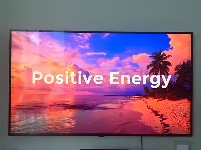 55 LED TV in excellent condition - wall-mounted