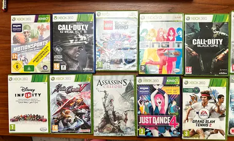 28 pieces xbox 360 games sellind as a bundle