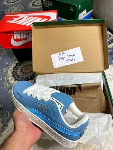 Light blue Puma suede sneakers - size 41, new