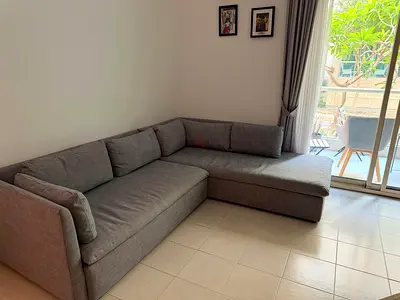 Pottery Barn Modern Gray L-Shaped Corner Sofa with Chaise Lounge