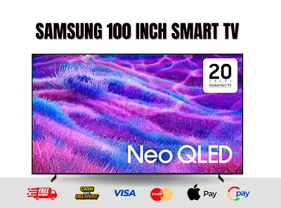 Samsung 100 Inch Neo QLED TV | 100Hz (Up to 144Hz) 4K Vision AI Smart TV | 2025 Model 100QN80F