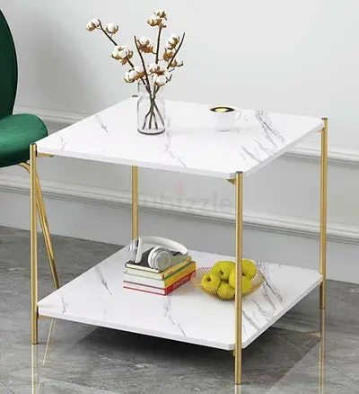 Marble Bedside Coffee Table 40 cm by 40 cm