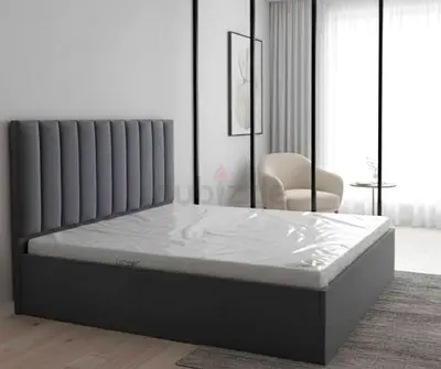 Brend New fabric wooden Queen size 160x200 Bed with Madical Matress Available