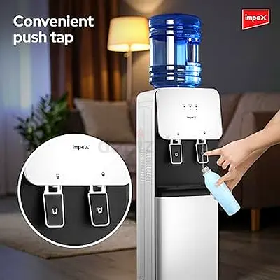Impex Hot  Cold 2 Tap Water Dispenser with Stainless Steel Tanks, WD 3904B