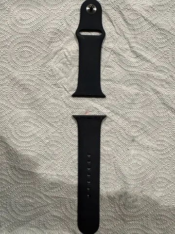 Leather Apple Watch Strap – Black 42mm