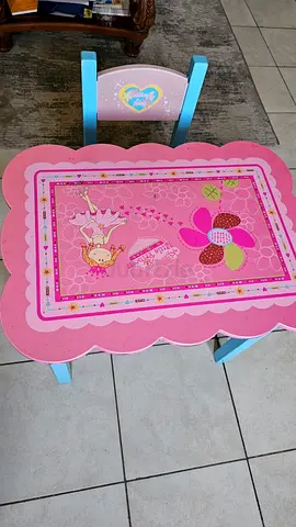 Princess Theme Kids woodden Table and Chair Set