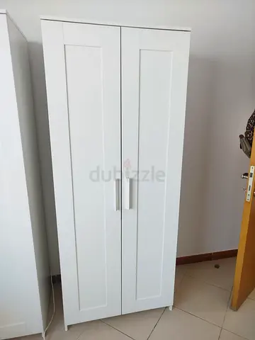 White 2-Door Wardrobe / Armoire - Good Condition