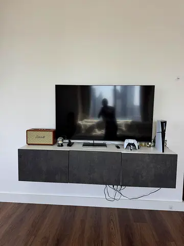 Modern LED Smart TV with Home Entertainment Setup originally bought 1600