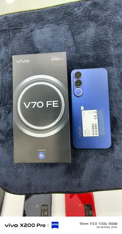 Vivo V70 FE - 12/256 GB Blue, EXCELLENT Condition, With Box and accessories. TDRA VERSION