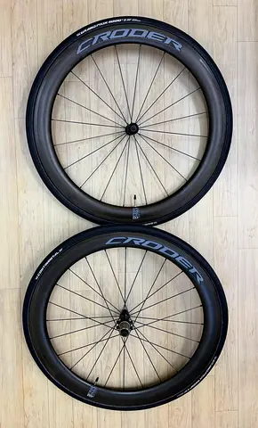 Croder 55mm Carbon Fiber Cycling Wheelset with Croder ARS Hub