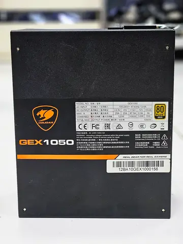 Cougar GEX1050 1050W 80 Plus Gold Fully Modular Power Supply Unit (PSU).