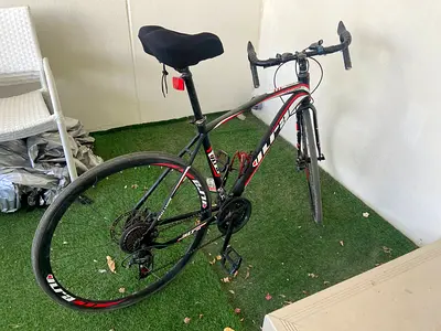 Used road bike - lightweight frame, 21-speed, average condition