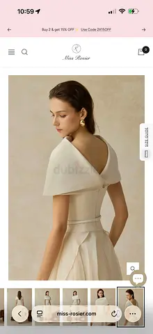 White elegant womens dress with off-shoulder cape back with Shawl