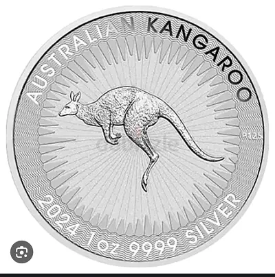 2024 Australian Kangaroo 1 oz .9999 Silver Coin