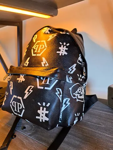 Philipp Plein Dégradé Print Monogram Leather Backpack