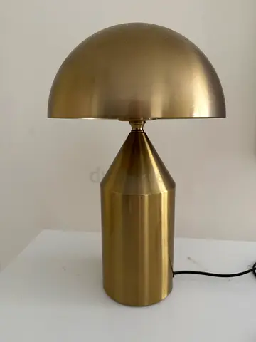 Brass Mushroom Table Lamp - Modern Midcentury Style - flawless