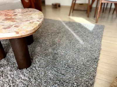 Shaggy rug grey 230x160cm