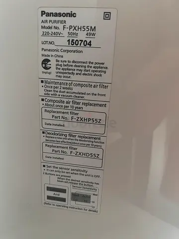 Panasonic Air Purifier (Model F-PXJH55M) - Good Working Condition
