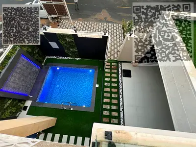 Modern VIP villa in Ajman with swimming pool and garden in a prestigious area