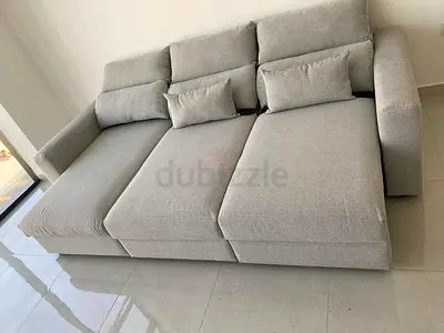 Excellent condition Ikea Eskilstuna L shape sofa bed with storage