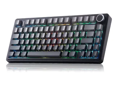 Compact RGB Mechanical Keyboard with Volume Knob (Tenkeyless)