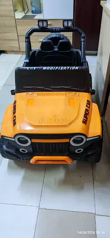 Kids Electric Ride-On Jeep - 2-Seater, Battery Powered (Good Condition)