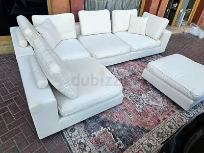 5 peice modular sofa with footstool