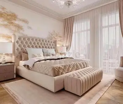 Elegant Tufted King Bed with Best Quality meterials