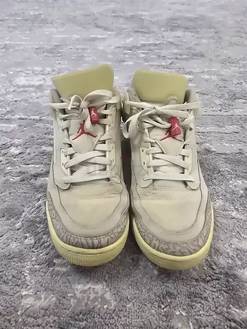 Light grey Jordan 3 spizike sneakers - decent used condition